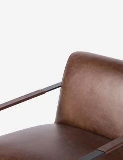 Schroeder Leather Accent Chair -MIUBOW Furniture Shop 105873 005 DET 4