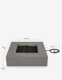 Auberon Fire Table -MIUBOW Furniture Shop 140LP FLNT DIMS