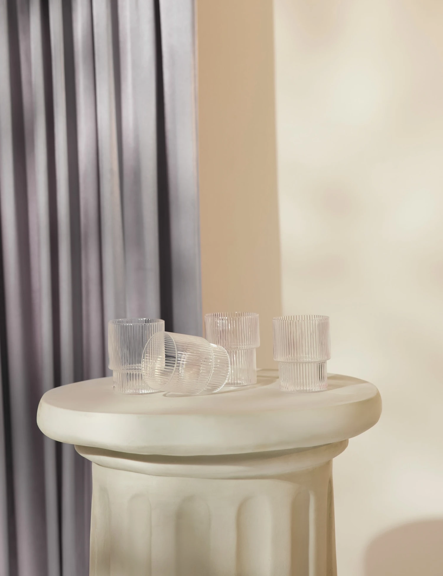 Ripple Glasses (Set Of 4) By Ferm Living 3 Ripple Glasses (Set Of 4) By Ferm Living - Image 3