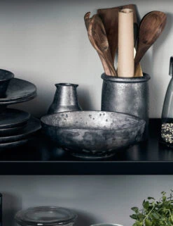 Weilan Low Serving Bowl, Black/Brown -MIUBOW Furniture Shop 206260220 12