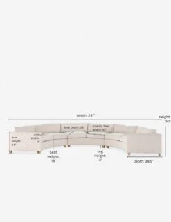 Graciella Sectional Sofa -MIUBOW Furniture Shop 227685 001 frt 1 1