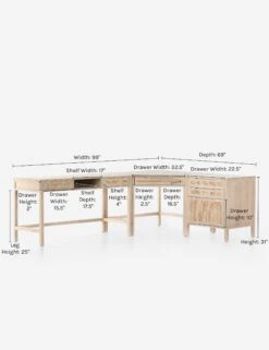 Margot Modular Desk With Filing Cabinet -MIUBOW Furniture Shop 230207 001 prm 1 1