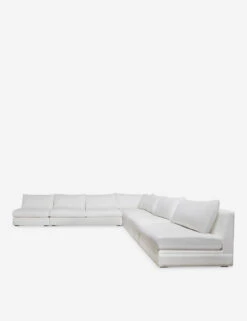 Winona Armless Corner Sectional Sofa -MIUBOW Furniture Shop 34 WinonaArmless5PieceCornerSectional WhitePerformance 12839 2