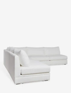 Winona Armless Corner Sectional Sofa -MIUBOW Furniture Shop 35 WinonaArmless3PieceCornerSectional WhitePerformance 12865