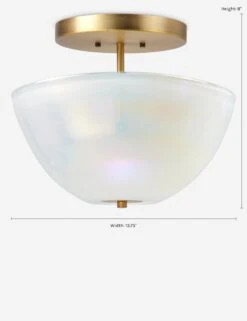 Akari Semi-Flush Mount Light -MIUBOW Furniture Shop 5VAPO BOWH 2 Product