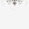 Crystal Semi-Flush Mount Light
