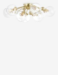 Crystal Semi-Flush Mount Light -MIUBOW Furniture Shop 8042 agb