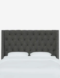 Admina Headboard -MIUBOW Furniture Shop AdminaHeadboard CharcoalLinen 120NB SVZMCHR 1