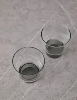 Aita Glass (Set Of 2) By Hudson Wilder 21 Aita Glass (Set Of 2) By Hudson Wilder -MIUBOW Furniture Shop AitaSmokeBaseShortGlass setof211940