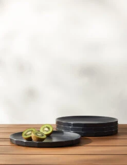 Alfresco Bamboo Dinner Plates (Set Of 4) -MIUBOW Furniture Shop AlfrescoBambooDinnerplate Black Setof4 3685