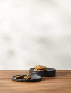 Alfresco Bamboo Salad Plates (Set Of 4) -MIUBOW Furniture Shop AlfrescoBambooSaladPlate black Setof4 3670