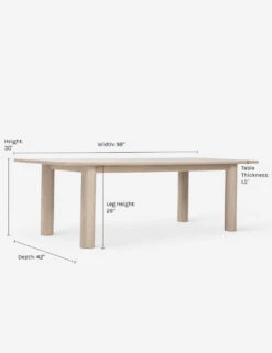 Arc Dining Table By Sun At Six -MIUBOW Furniture Shop Arc629 110736 Nude 02 dim DIMS