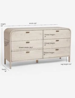 Brooke 6-Drawer Dresser -MIUBOW Furniture Shop Arch6 DrawerDresser 0580 359382f5 e469 413a 9032 27f1080e612c