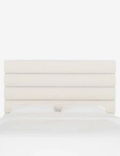 Bailee Headboard -MIUBOW Furniture Shop BaileeHeadboard SnowVelvet CHB0150TTNSNW 1