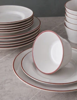 Beja Dinnnerware 18-Piece Set By Costa Nova -MIUBOW Furniture Shop Beja Dinnnerware 18 Piece Set by Costa Nova Red 13788