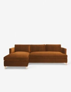 Belmont Sectional Sofa By Ginny Macdonald -MIUBOW Furniture Shop Belmont Sectional Velvet Cognac LAF