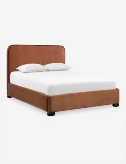 Bishop Platform Bed -MIUBOW Furniture Shop BishopPlatformBedRustVelvet Queen L04715132046 Product