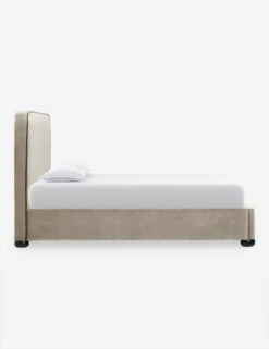 Bishop Platform Bed -MIUBOW Furniture Shop BishopPlatformBed Oatmetal ToffeeVelvet Queen L04715132054 Product