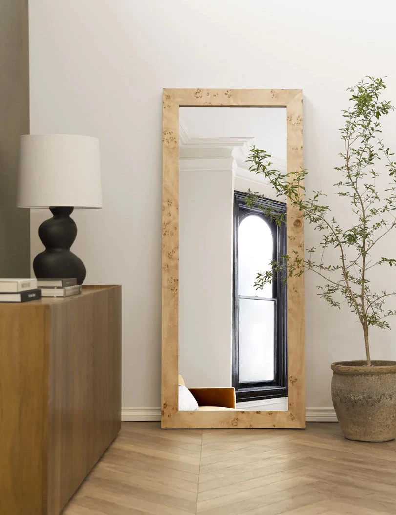 Bree Burl Wood Floor Mirror 2 Bree Burl Wood Floor Mirror - Image 2