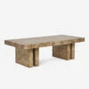 Brisa Burl Wood Coffee Table