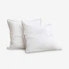 European Flax Piped Linen Euro Pillowcases (set Of 2) By Cultiver