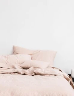 European Flax Linen Duvet Cover By Cultiver -MIUBOW Furniture Shop CULTIVER Bed Blush 856f28d2 7166 4fde a87a 880181bd39f5