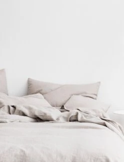 European Flax Linen Duvet Set By Cultiver -MIUBOW Furniture Shop CULTIVER Bed Smoke Grey