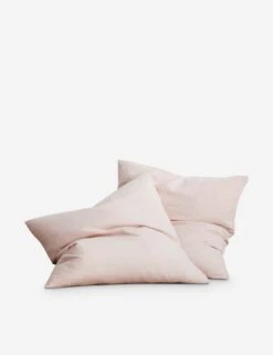 European Flax Linen Euro Pillowcases (Set Of 2) By Cultiver -MIUBOW Furniture Shop CULTIVER Blush Euro