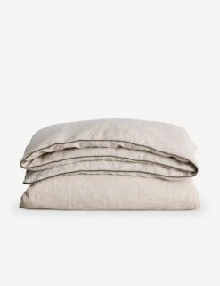 European Flax Piped Linen Duvet Cover By Cultiver -MIUBOW Furniture Shop CULTIVER Piped Natural Forest Duvet Cover