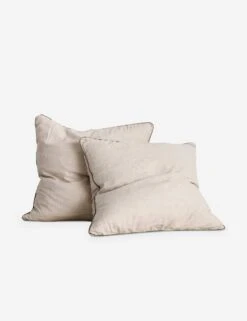 European Flax Piped Linen Euro Pillowcases (set Of 2) By Cultiver -MIUBOW Furniture Shop CULTIVER Piped Natural Forest Euros a7e5a45b 7cf9 4278 a117 b03140d49f6f