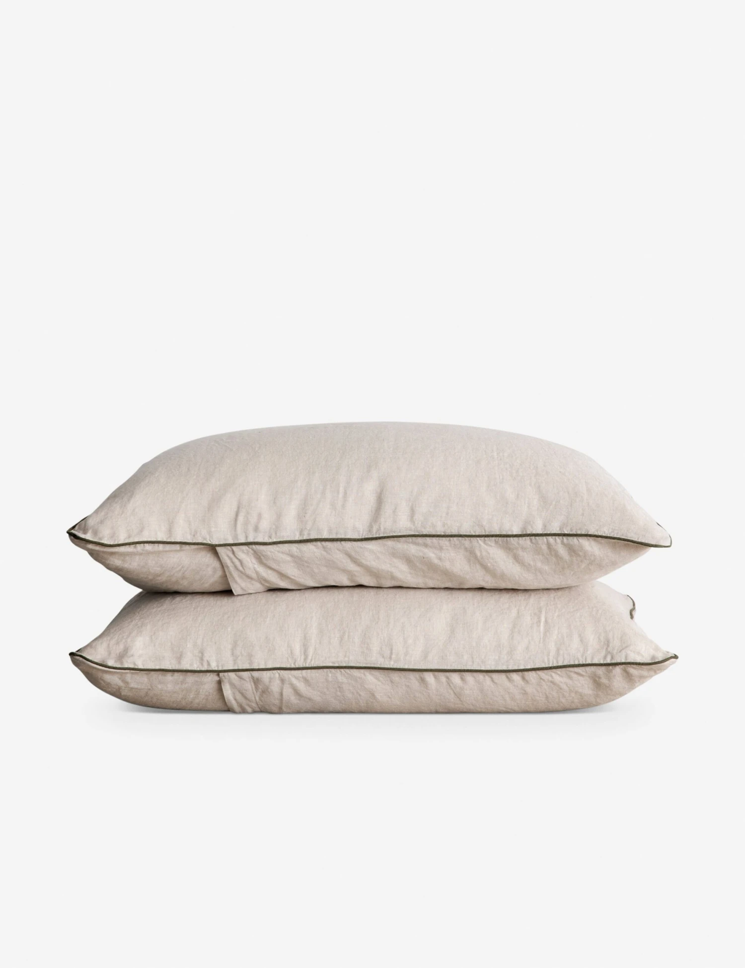 European Flax Piped Linen Pillowcases (set Of 2) By Cultiver 9 European Flax Piped Linen Pillowcases (set Of 2) By Cultiver - Image 9