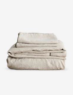 European Flax Piped Linen Sheet Set By Cultiver -MIUBOW Furniture Shop CULTIVER Piped Natural Forest Sheet Set c7560186 a2f2 42cd bc68 9a3bc3b2a389