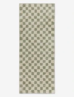 Checkerboard Bath Mat By Sarah Sherman Samuel -MIUBOW Furniture Shop CheckerboardBathMatbySarahShermanSamuel Lichen 2 x5 A06569285144
