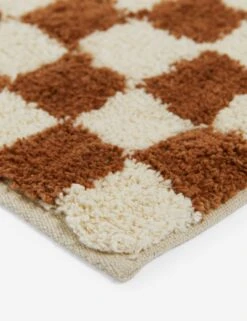 Checkerboard Bath Mat By Sarah Sherman Samuel -MIUBOW Furniture Shop CheckerboardBathMatbySarahShermanSamuel Umber 21 x34 A0656925 5155