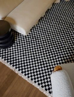 Checkerboard Rug By Sarah Sherman Samuel -MIUBOW Furniture Shop CheckerboardLivingRoom 10388