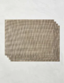 Basketweave Rectangle Placemat (set Of 4) By Chilewich 11 Basketweave Rectangle Placemat (set Of 4) By Chilewich -MIUBOW Furniture Shop ChilewichBasketweaveRectanglePlacemat Latte Setof4 6274