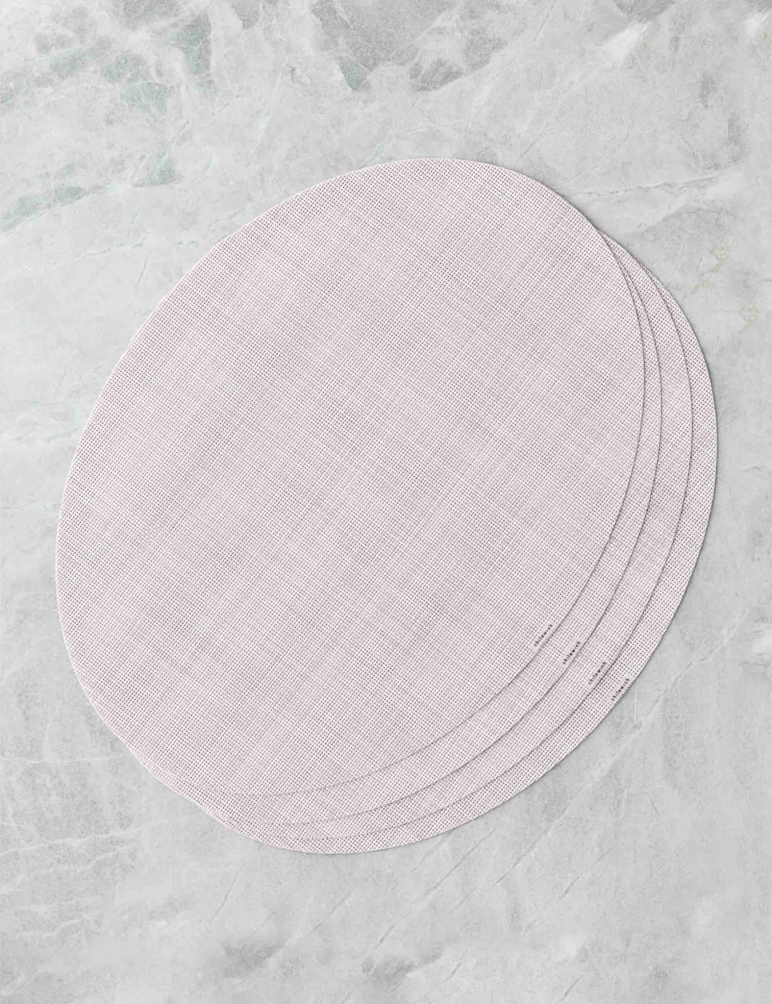 Mini Basketweave Oval Placemat (Set Of 4) By Chilewich 1 Mini Basketweave Oval Placemat (Set Of 4) By Chilewich