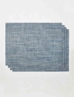 Mini Basketweave Rectangle Placemat (Set Of 4) By Chilewich 18 Mini Basketweave Rectangle Placemat (Set Of 4) By Chilewich -MIUBOW Furniture Shop ChilewichMiniBasketweaveRectanglePlacemat Chambray Setof4