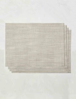 Mini Basketweave Rectangle Placemat (Set Of 4) By Chilewich 16 Mini Basketweave Rectangle Placemat (Set Of 4) By Chilewich -MIUBOW Furniture Shop ChilewichMiniBasketweaveRectanglePlacemat Parchment Setof4 6292