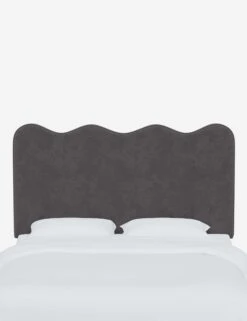 Clementine Headboard -MIUBOW Furniture Shop ClementineHeadboard SteelVelvet 1431FTTNSTL 1