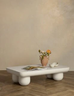 Clouded Rectangle Coffee Table By Sarah Sherman Samuel -MIUBOW Furniture Shop CloudedRectangleCoffeeTable MatteWhite A0656016 1306 StudioLifestyle