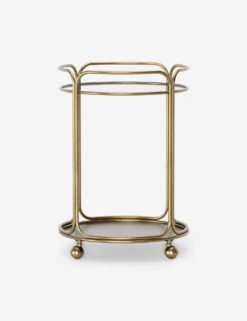 Nathalie Round Bar Cart -MIUBOW Furniture Shop DIN00237 1