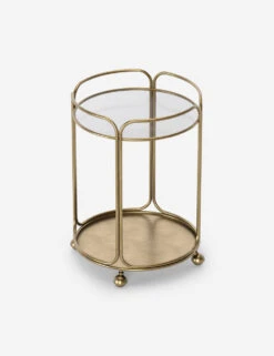 Nathalie Round Bar Cart -MIUBOW Furniture Shop DIN00237 2