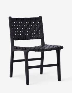 Gallagher Leather Dining Chair -MIUBOW Furniture Shop DOV25003BK FTQ