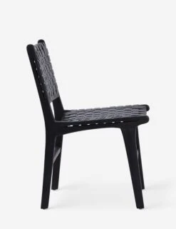 Gallagher Leather Dining Chair -MIUBOW Furniture Shop DOV25003BKb