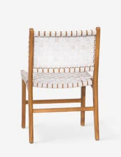 Gallagher Leather Dining Chair -MIUBOW Furniture Shop DOV25003WH B