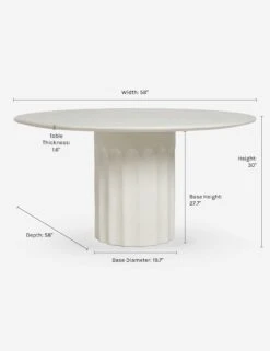 Doric Round Dining Table By Sarah Sherman Samuel -MIUBOW Furniture Shop DoricDiningTable 0257