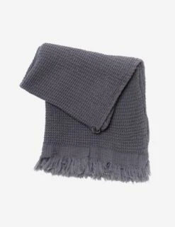 Ella Waffle Hand Towel By House No. 23 -MIUBOW Furniture Shop ELLAHANDTOWEL ANTHRACITE PRODUCT