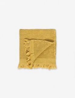 Ella Waffle Hand Towel By House No. 23 -MIUBOW Furniture Shop EllaHandTowel Mustard1