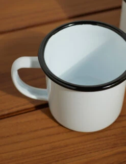 Enamelware Mug (Set Of 2) -MIUBOW Furniture Shop EnamelwareMug BllackRim Setof4 7456